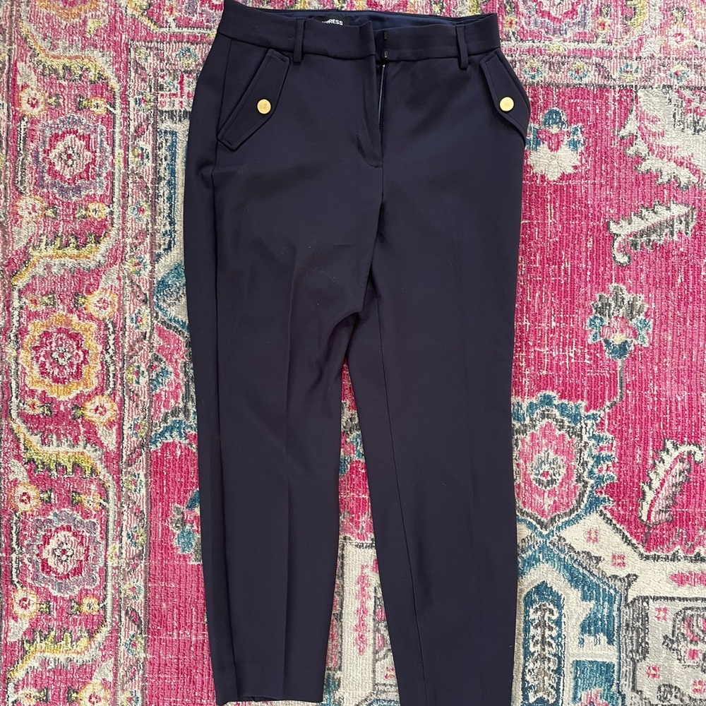 Express dress pant - navy blue